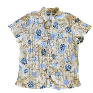 Shaver Lake lightweight floral blouse, size large